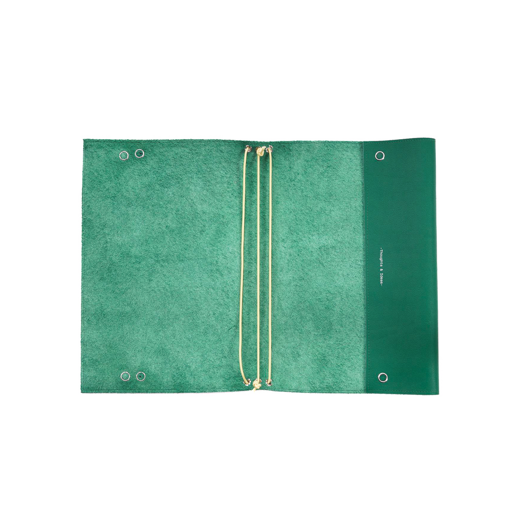 Leather Sleeve with Journals: Full-Size in Evergreen