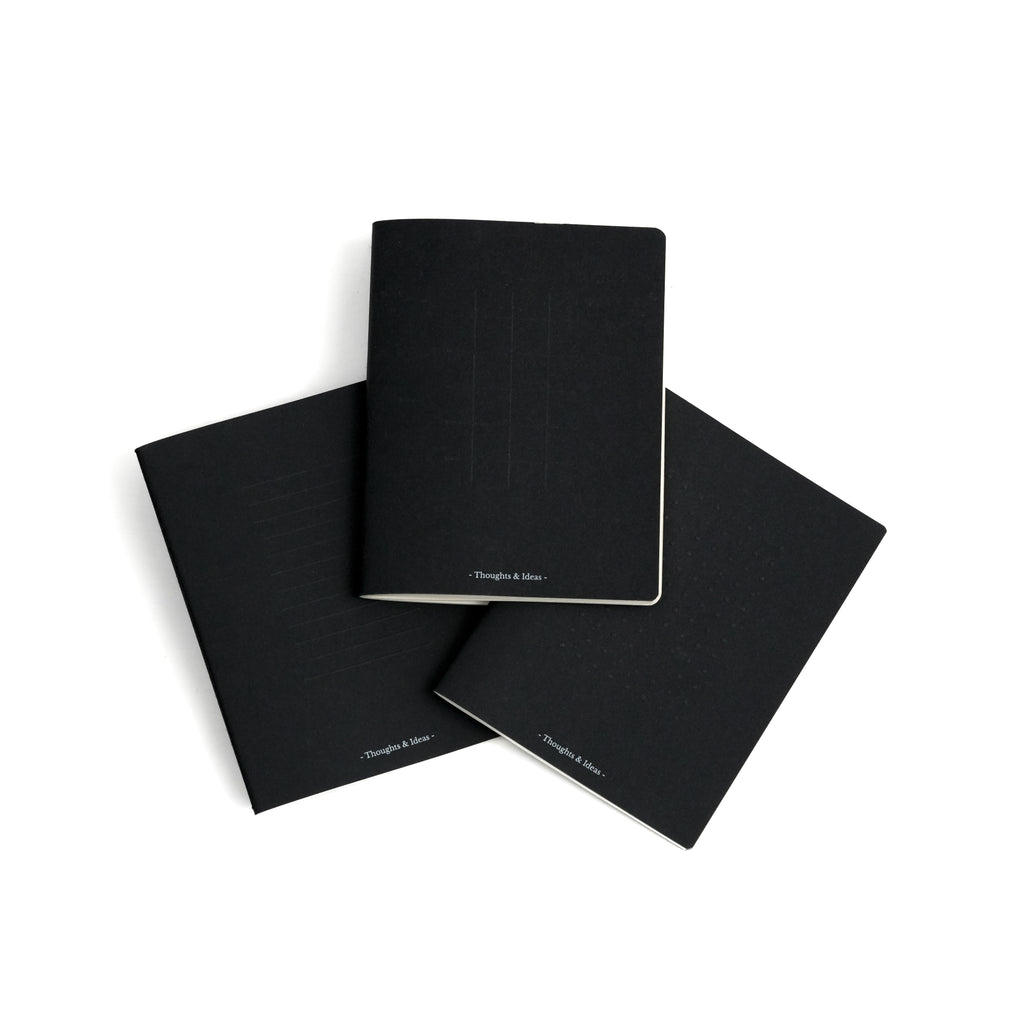 Leather Sleeve with Journals: Half-Size in Dragon Fruit