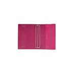 Leather Sleeve with Journals: Half-Size in Dragon Fruit