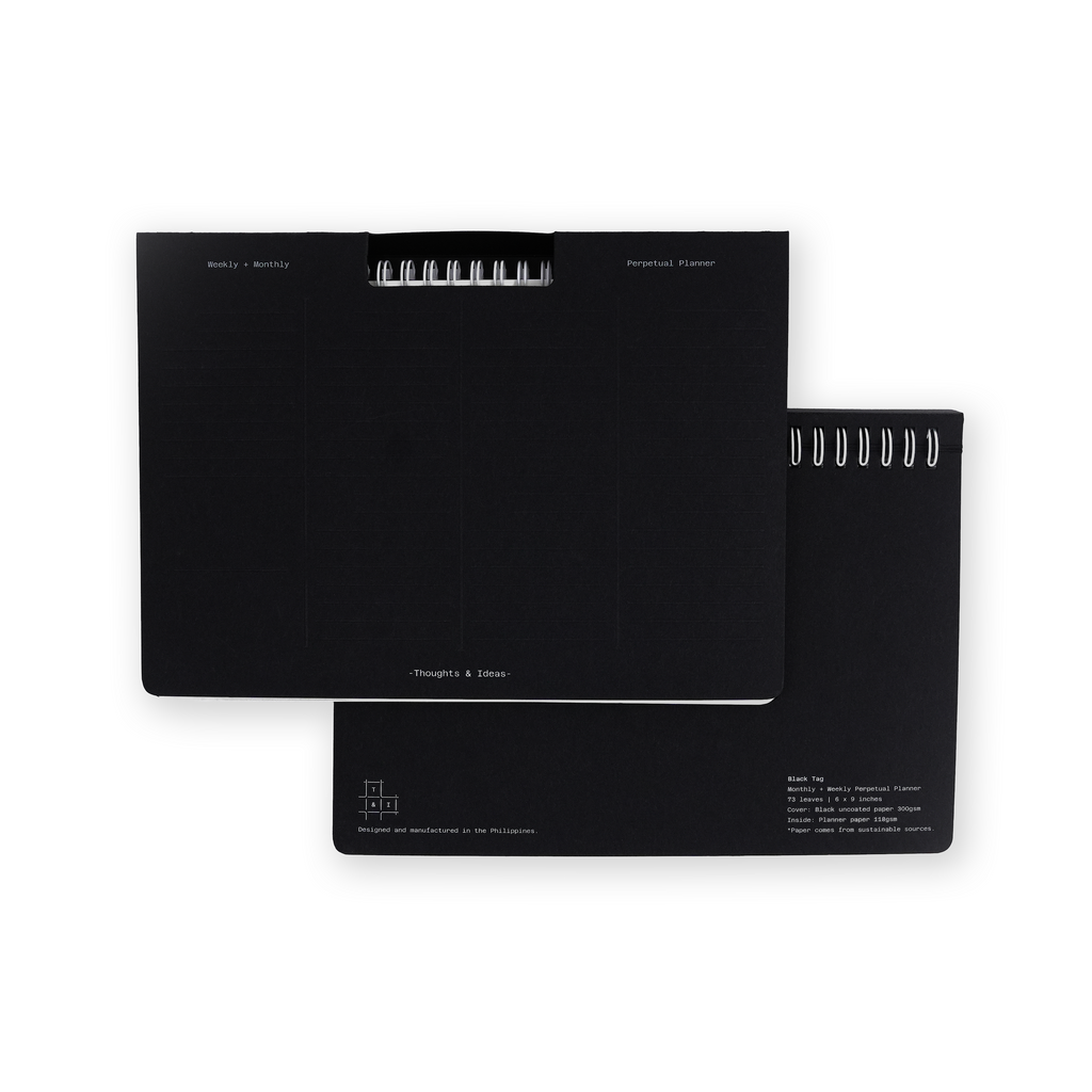 Black Tag Perpetual Planner